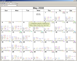 Hilary Clinton Calendar in Solar Fire